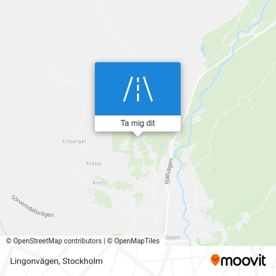 Lingonvägen karta