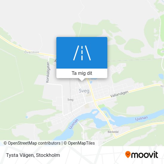 Tysta Vägen karta