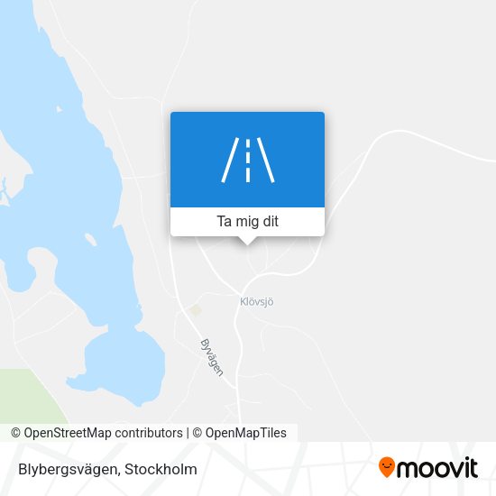 Blybergsvägen karta
