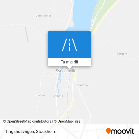 Tingshusvägen karta
