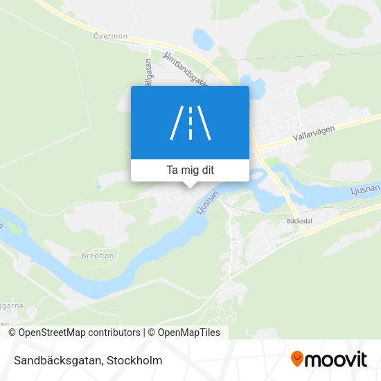 Sandbäcksgatan karta
