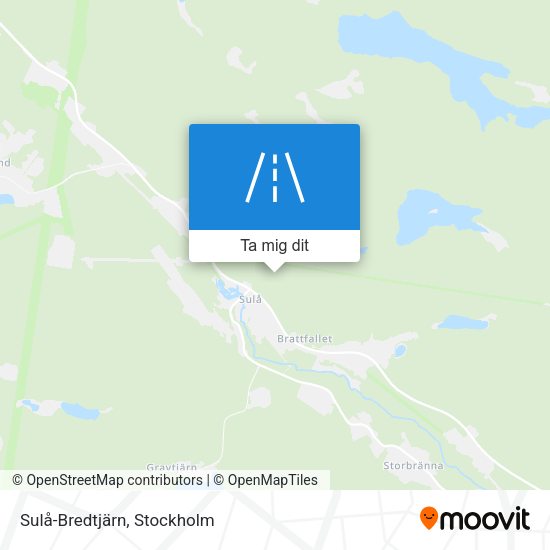 Sulå-Bredtjärn karta