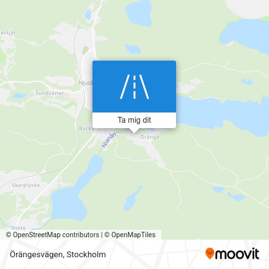 Örängesvägen karta
