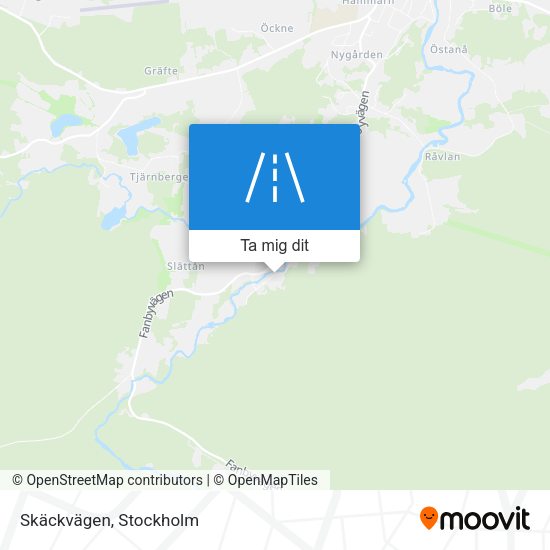 Skäckvägen karta