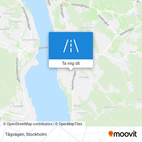 Tågvägen karta