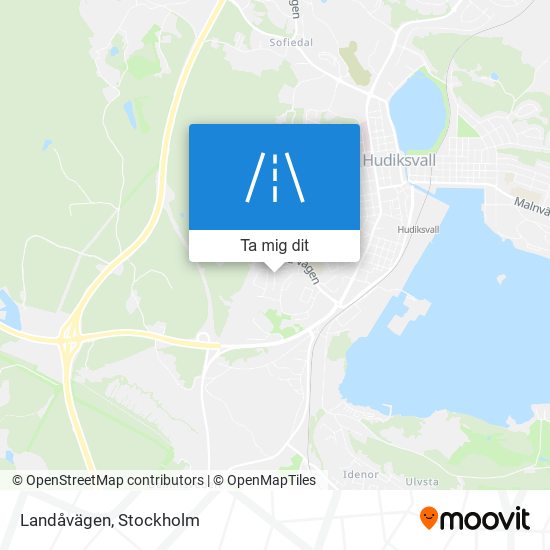 Landåvägen karta