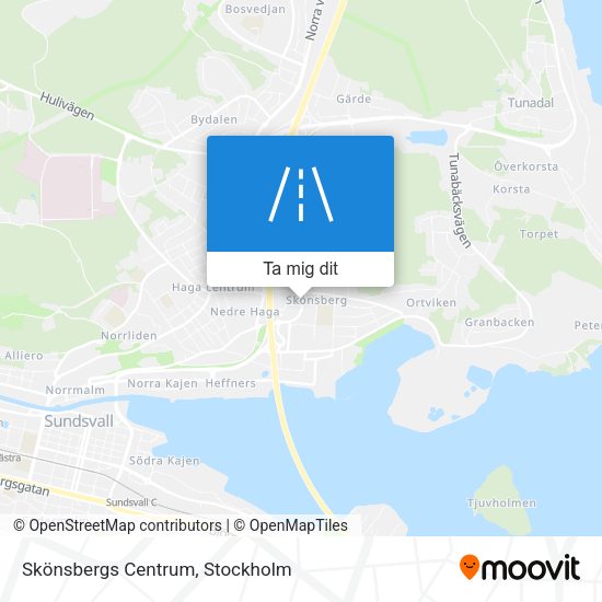 Skönsbergs Centrum karta