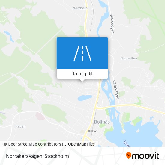 Norråkersvägen karta
