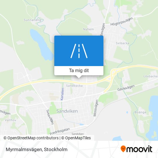 Myrmalmsvägen karta