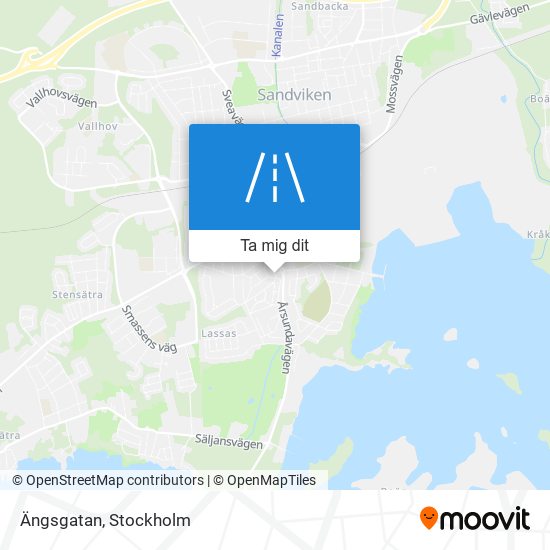 Ängsgatan karta