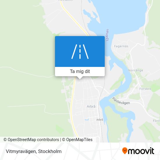 Vitmyravägen karta