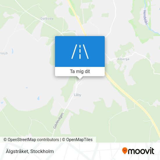 Älgstråket karta