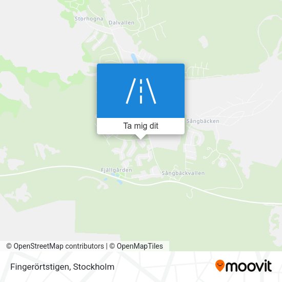 Fingerörtstigen karta