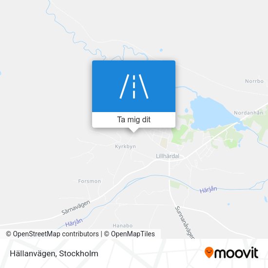Hällanvägen karta