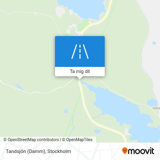 Tandsjön (Damm) karta