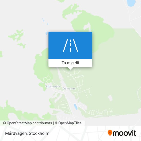 Mårdvägen karta