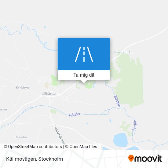 Källmovägen karta