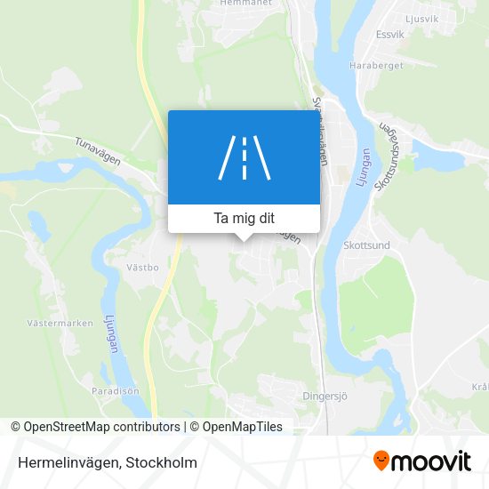 Hermelinvägen karta
