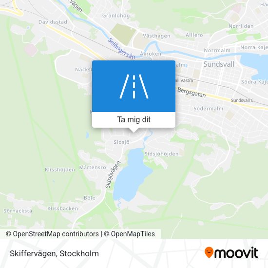 Skiffervägen karta