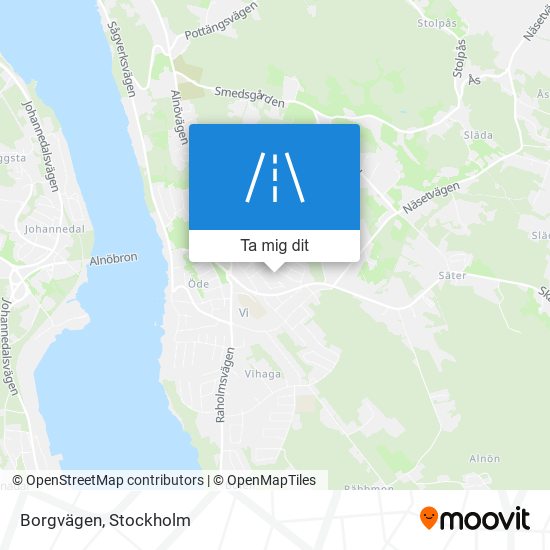 Borgvägen karta