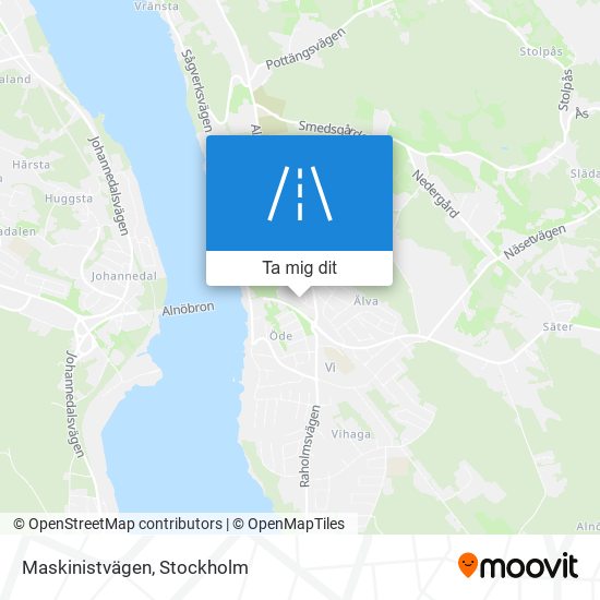 Maskinistvägen karta