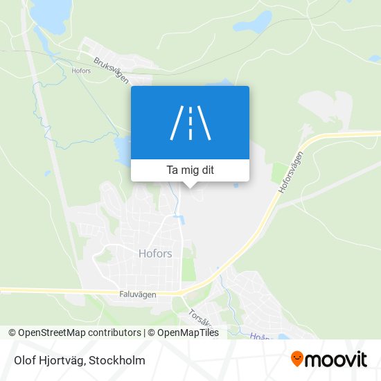 Olof Hjortväg karta