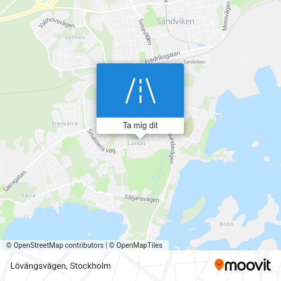 Lövängsvägen karta