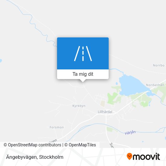 Ängebyvägen karta
