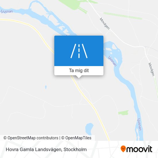 Hovra Gamla Landsvägen karta