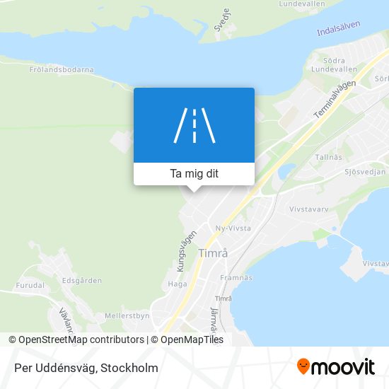 Per Uddénsväg karta