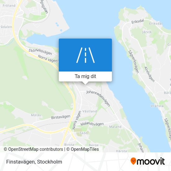 Finstavägen karta