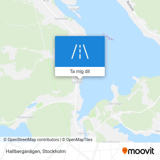 Hallbergavägen karta