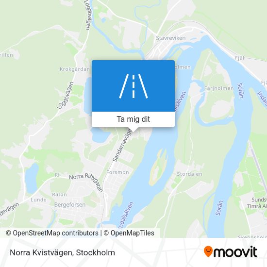 Norra Kvistvägen karta