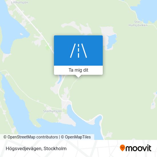 Högsvedjevägen karta