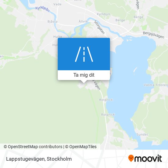 Lappstugevägen karta