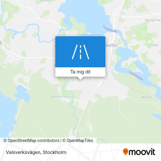 Valsverksvägen karta