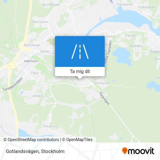Gotlandsvägen karta