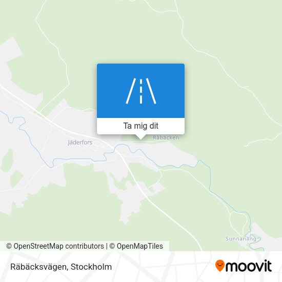 Räbäcksvägen karta