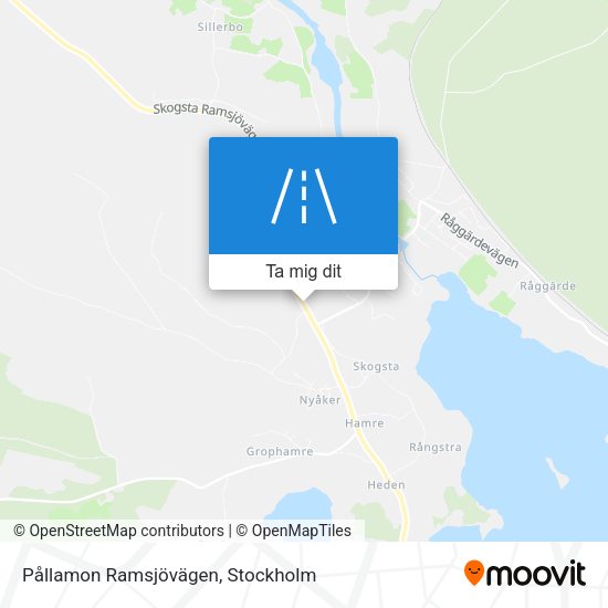Pållamon Ramsjövägen karta