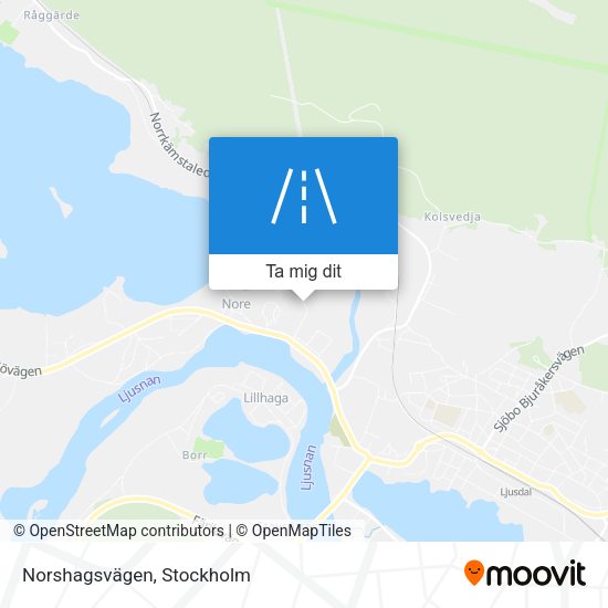 Norshagsvägen karta