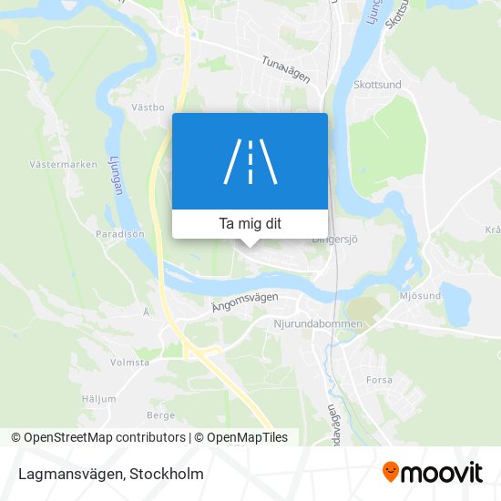 Lagmansvägen karta