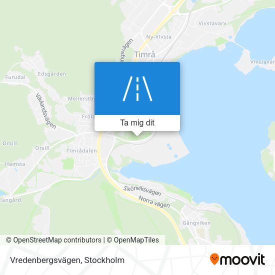Vredenbergsvägen karta