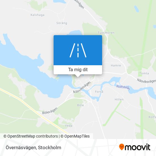Övernäsvägen karta