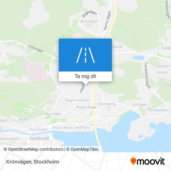 Krönvägen karta