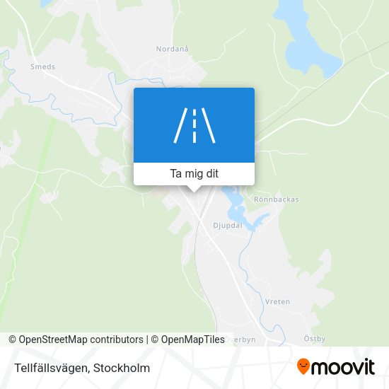 Tellfällsvägen karta