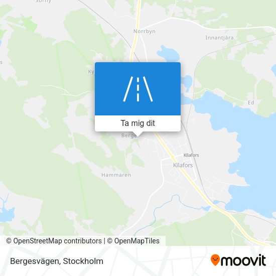 Bergesvägen karta