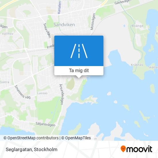 Seglargatan karta