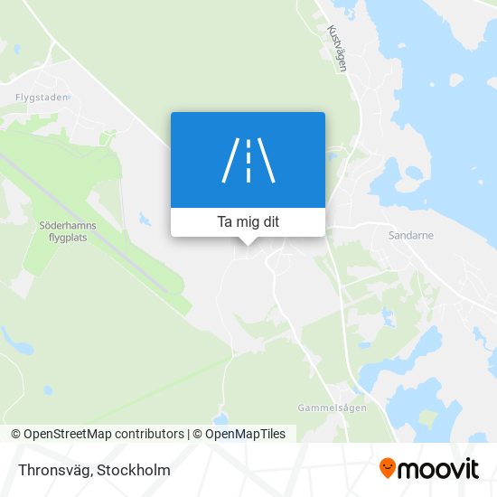 Thronsväg karta