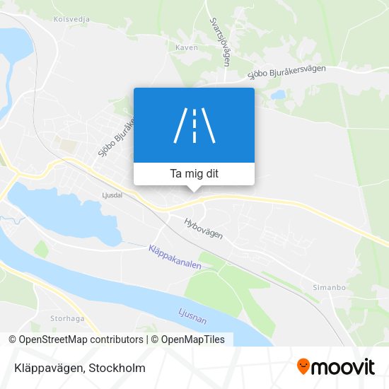 Kläppavägen karta