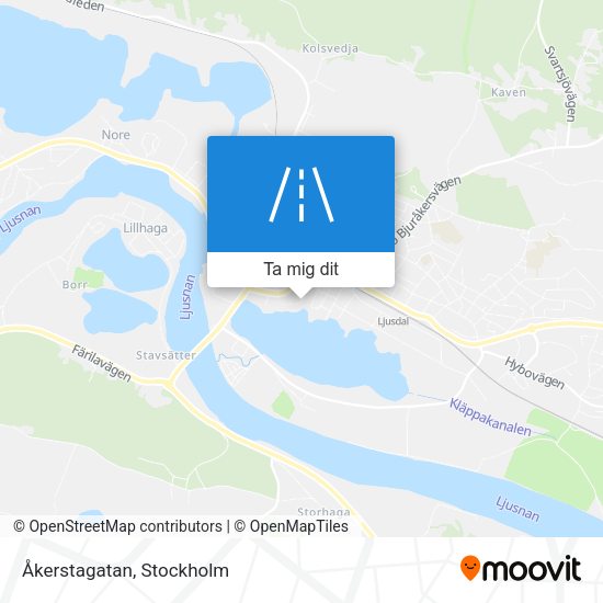 Åkerstagatan karta